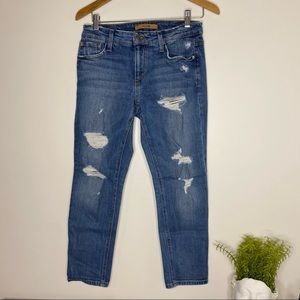 Joe’s Jeans Billie Crop Ripped Boyfriend Slim